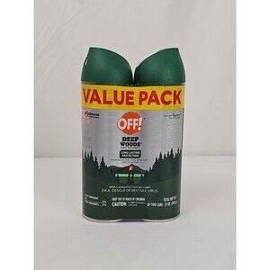 OFF! Deep Woods Insect Repellent Aerosol, Dry, Non-Greasy 4 Ounce (Pack of 2)